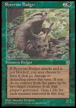 Rysorian Badger - Medium Play MTG Homelands - Image 1