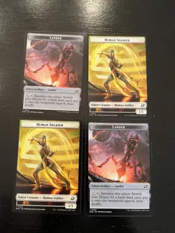 Human Soldier 0002 Lander 0007 Token X4X NM/M Edge of Eternities EOE Magic MTG - Image 1
