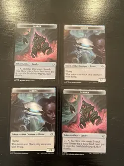 Drone 0003 Lander 0006 Token X4X NM/M Edge of Eternities EOE Magic MTG - Image 1