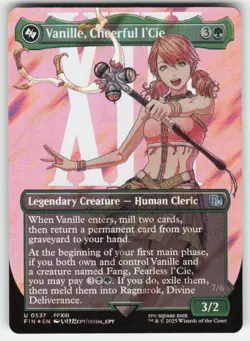 MTG - Vanille, Cheerful l'Cie (Borderless) (Surge Foil) 537 FINAL FANTASY NM - Image 1