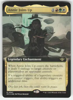 MTG - Annie Joins Up (Extended Art) 347 Outlaws of Thunder Junction NM FOIL - Image 1