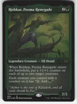 MTG - Rishkar, Peema Renegade (Foil Etched) 465 Double Masters 2022 NM - Image 1