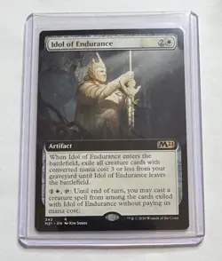 Idol of Endurance #342 Core Set 2021 Rare Extended Art MTG NM/M - Image 1
