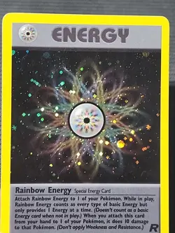 Pokemon Team Rocket "Rainbow Energy" 17/82 / Holo Rare / Moderately Played - Image 3