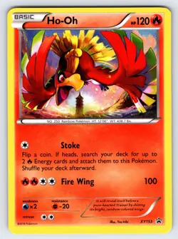 Ho-Oh XY153 Black Star Promo Pokemon Card TCG Nintendo Holo Rare Exclusive - VLP - Image 1