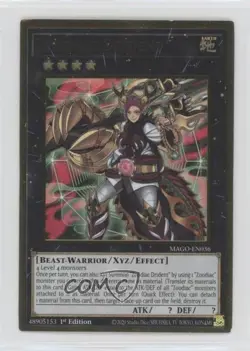 Zoodiac Drident 1st Ed. YuGiOh Gold Series: Maximum Gold #MAGO-EN036 0bt4 - Image 1