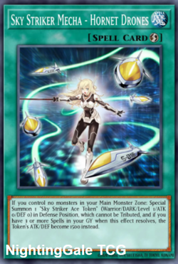 Yugioh! (CR) Sky Striker Mecha - Hornet Drones JUSH-EN053 PREORDER - Image 1