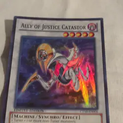 Ally of Justice Catastor CT10-EN006 Rare Limited Edition YuGiOh! - Image 3