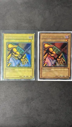 Yugioh! Exodia Left Arm Of The Forbidden One LOB-123 | Faded Misprint - NM/VLP - Image 2
