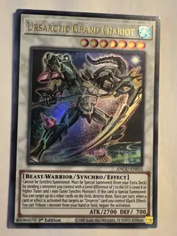 Yugioh - Ursarctic Grand Chariot (Ultra Rare) (1st Edition) - ANGU-EN035 NM - Image 1