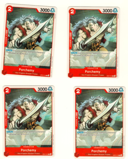Set Of 4 Porchemy Goa Kingdom OP07-012 One Piece Trading Card - Image 1