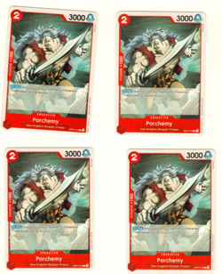 Set Of 4 Porchemy Goa Kingdom OP07-012 One Piece Trading Card - Image 3