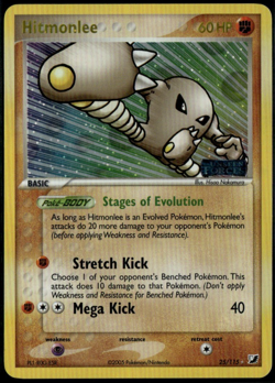 Hitmonlee Reverse Holo 25/115 ex Unseen Forces 2005 LP Pokemon Card - Image 1
