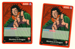 Set Of 2 Monkey D Dragon Revolutionary Army OP07-001 One Piece Trading Card - Image 1