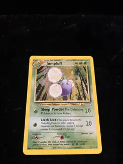Pokemon TCG Jumpluff Neo Genesis Holo Card 7/111 Unlimited Rare - Image 2