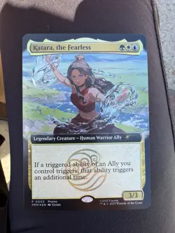 2025 Magic The Gathering X Avatar KATARA The Fearless Promo Card SDCC IN HAND - Image 1