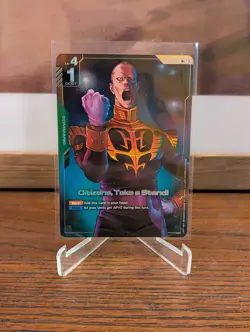 Bandai Gundam Card Game Citizens, Take a Stand! R+ Alt Art Gihren GD01-105 - Image 1