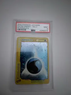 PSA 9 McDonald’s 2002 Water Energy Japanese Promo Pokemon Card Holo - Image 1