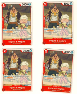Set Of 4 Dogura Magura Mountain Bandits OP07-009 One Piece Trading Card - Image 1