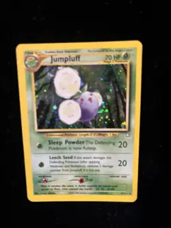 Jumpluff 7/111 Swirl Neo Genesis Set Unlimited Holo Rare Pokemon Card TCG WOTC - Image 3