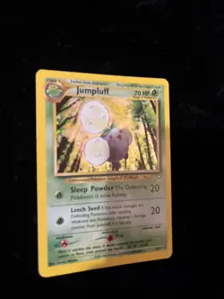 Jumpluff 7/111 Swirl Neo Genesis Set Unlimited Holo Rare Pokemon Card TCG WOTC - Image 4