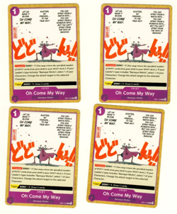 Set Of 4 Oh Come My Way Baroque Works EB01-038 One Piece Trading Card - Image 3