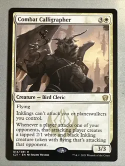 MTG / Combat Calligrapher / C21 / #014 / Regular / Rare / NM - Image 1