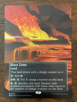 MtG - Blast Zone - 0137 - Edge of Eternities - Borderless - Galaxy Foil - Image 1