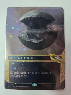 Ancient Tomb GALAXY FOIL MTG Edge of Eternities Stellar Sights NM/M #91 - Image 1