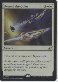 MTG Edge of Eternities #7 Beyond the Quiet FOIL Near Mint or Better tcg - Image 1