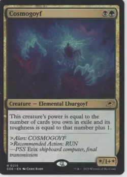 MTG Edge of Eternities #215 Cosmogoyf Near Mint or Better tcg - Image 1