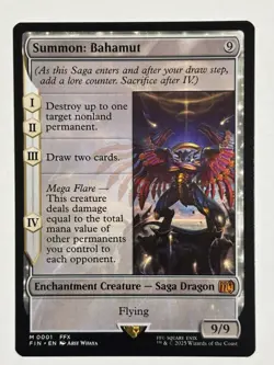 MTG Final Fantasy Summon: Bahamut Mythic Rare NM - Image 1