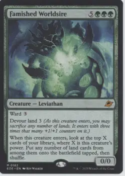 MTG Edge of Eternities #182 Famished Worldsire Near Mint or Better tcg - Image 1