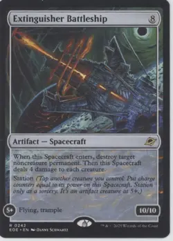 MTG Edge of Eternities #242 Extinguisher Battleship Near Mint or Better tcg - Image 1