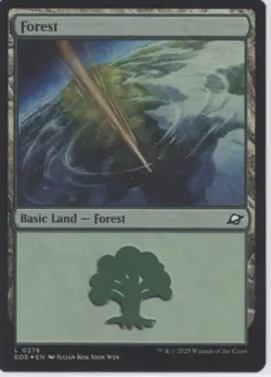MTG Edge of Eternities #276 Forest FOIL (0276) Near Mint or Better tcg - Image 1