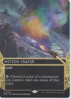 MTG Edge of Eternities: Stellar Sights #26 Meteor Crater (0026) (Borderless) NM - Image 1