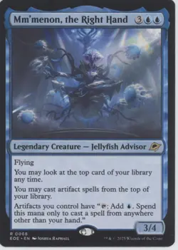 MTG Edge of Eternities #68 Mm'menon, the Right Hand Near Mint or Better tcg - Image 1