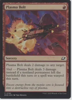 MTG Edge of Eternities #152 Plasma Bolt FOIL Near Mint or Better tcg - Image 1
