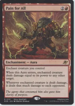 MTG Edge of Eternities #151 Pain for All Near Mint or Better tcg - Image 1