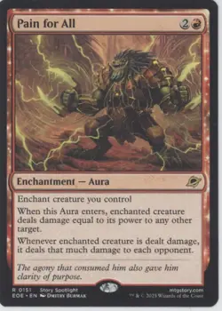MTG Edge of Eternities #151 Pain for All Near Mint or Better tcg - Image 1