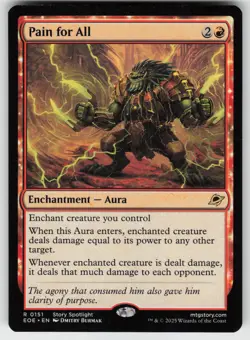 MTG Edge of Eternities #151 Pain for All Near Mint or Better tcg - Image 1