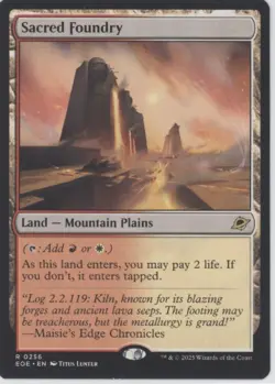 MTG Edge of Eternities #256 Sacred Foundry Near Mint or Better tcg - Image 1
