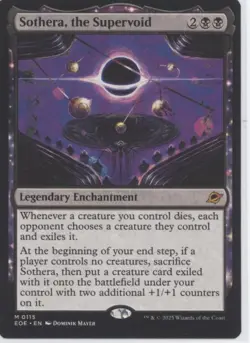 MTG Edge of Eternities #115 Sothera, the Supervoid Near Mint or Better tcg - Image 1