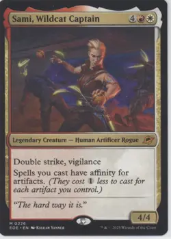 MTG Edge of Eternities #226 Sami, Wildcat Captain Near Mint or Better tcg - Image 1