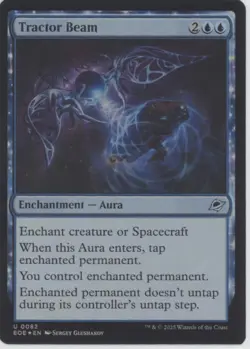 MTG Edge of Eternities #82 Tractor Beam FOIL Near Mint or Better tcg - Image 1