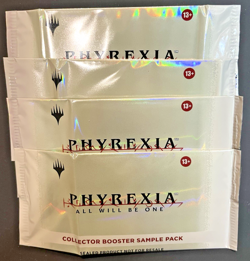 4x Phyrexia: All Will Be One Collector Booster Sample Pack MTG - Image 1