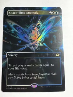 MTG Space-Time Anomaly (0315) *Foil* Borderless Rare Edge Of Eternities NM - Image 1
