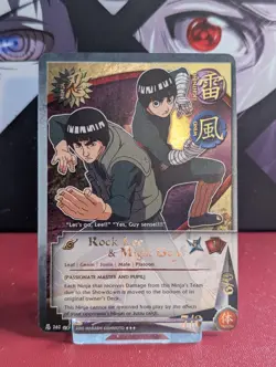 Rock Lee & Might Guy 262 Super Rare Holo Foil Naruto CCG TCG Card Bandai NM - Image 1