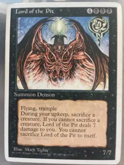 MTG Lord of the Pit 4th Edition Regular Rare - Image 1