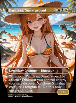 Pantlaza, Sun-Favored - MTG Anime Custom - Playtest - Image 1